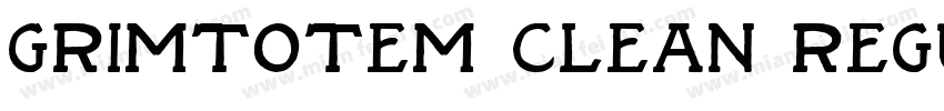 Grimtotem Clean Regu字体转换